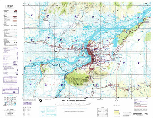 Американская карта окрестностей Хабаровска 1:250K | История Москвы ...